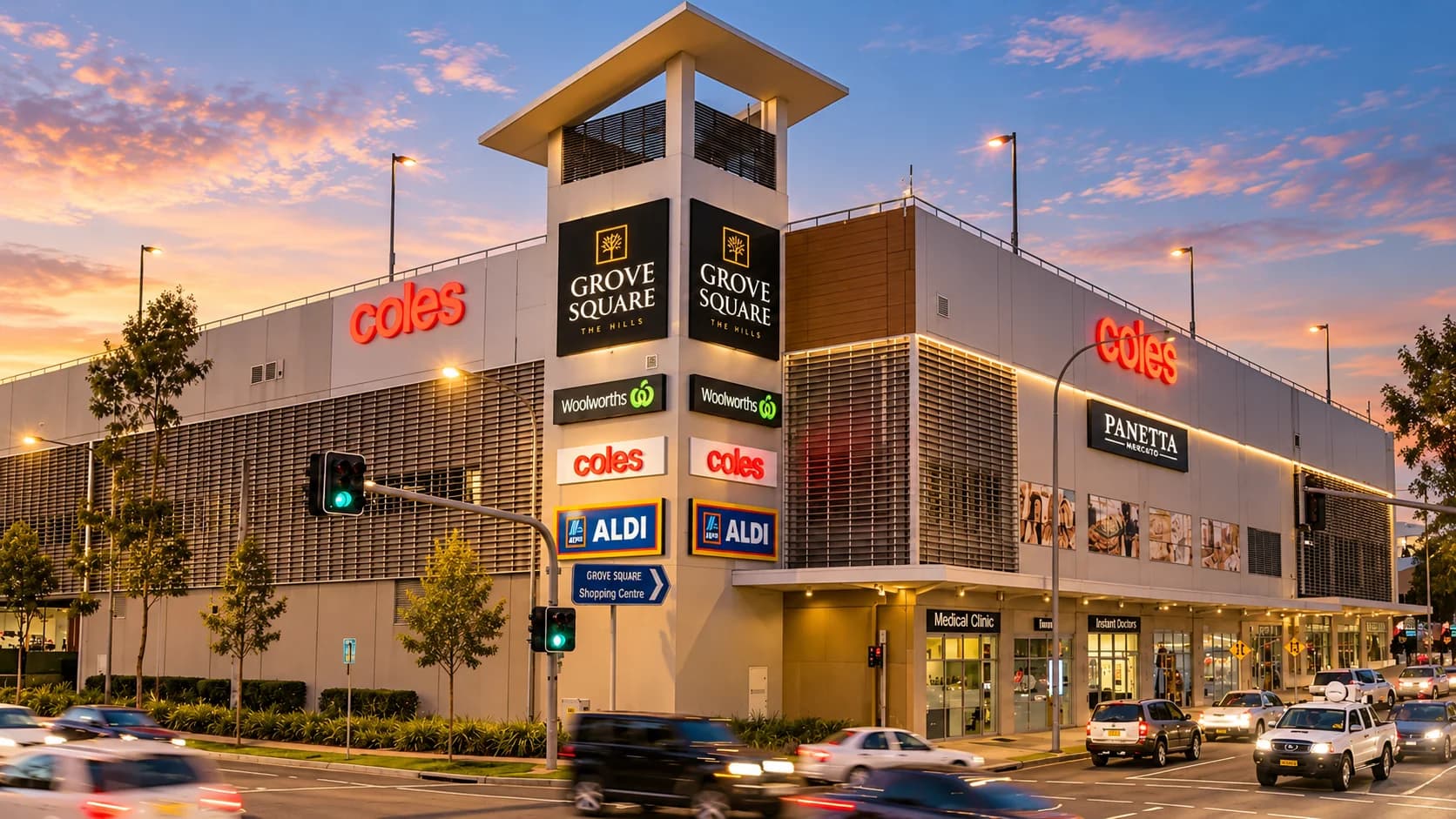 Baulkham Hills streetscape and local residential setting