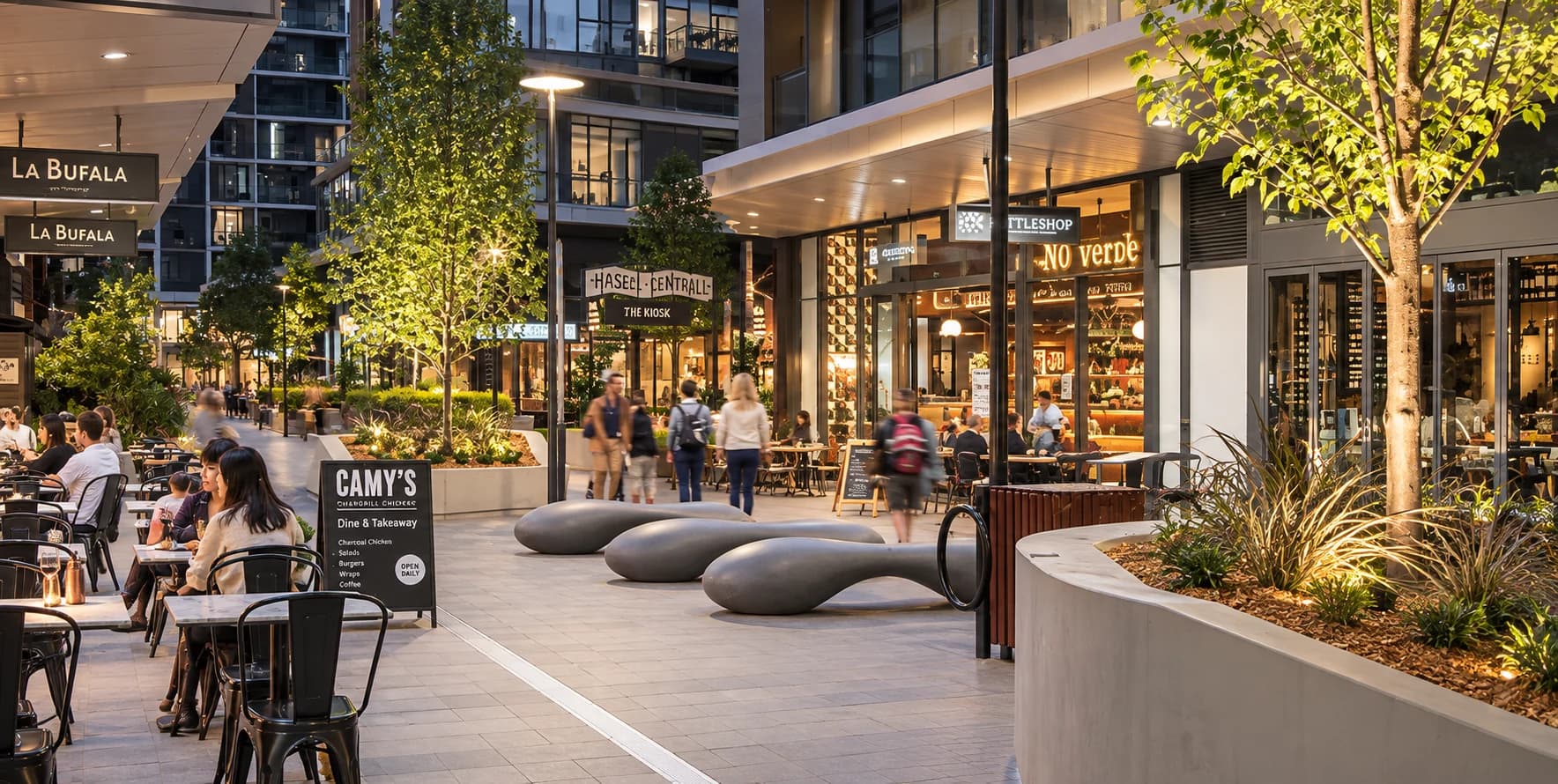 Mascot streetscape and local residential setting