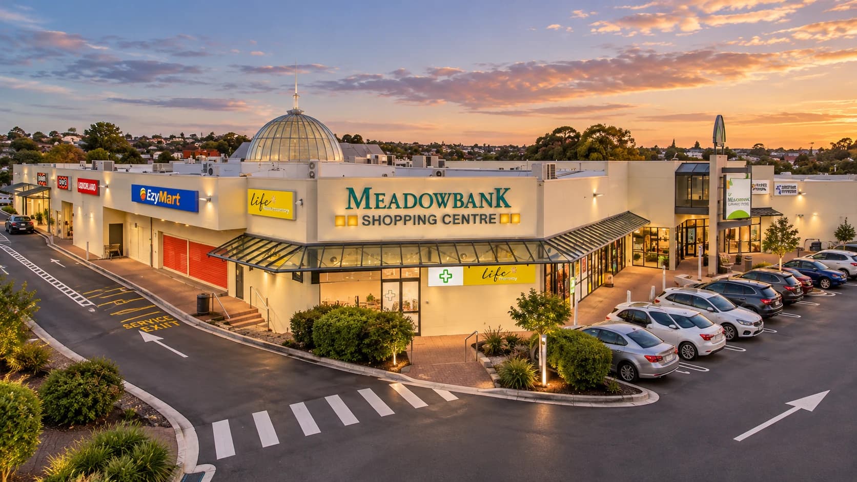Meadowbank streetscape and local residential setting