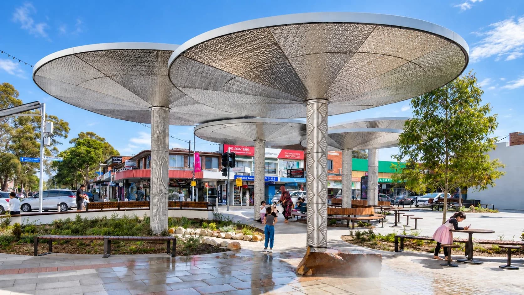 Merrylands streetscape and local residential setting
