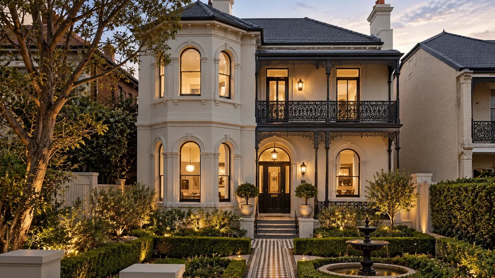 Residential property setting in Newtown