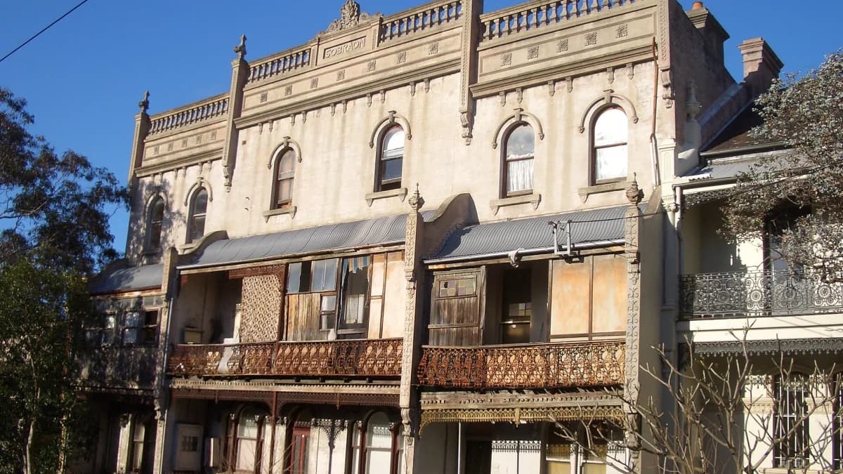 Established terrace houses in Paddington in Sydney’s Eastern Suburbs