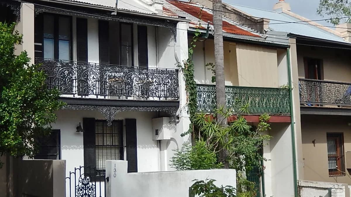 Residential terrace houses in Newtown in Sydney’s Inner West