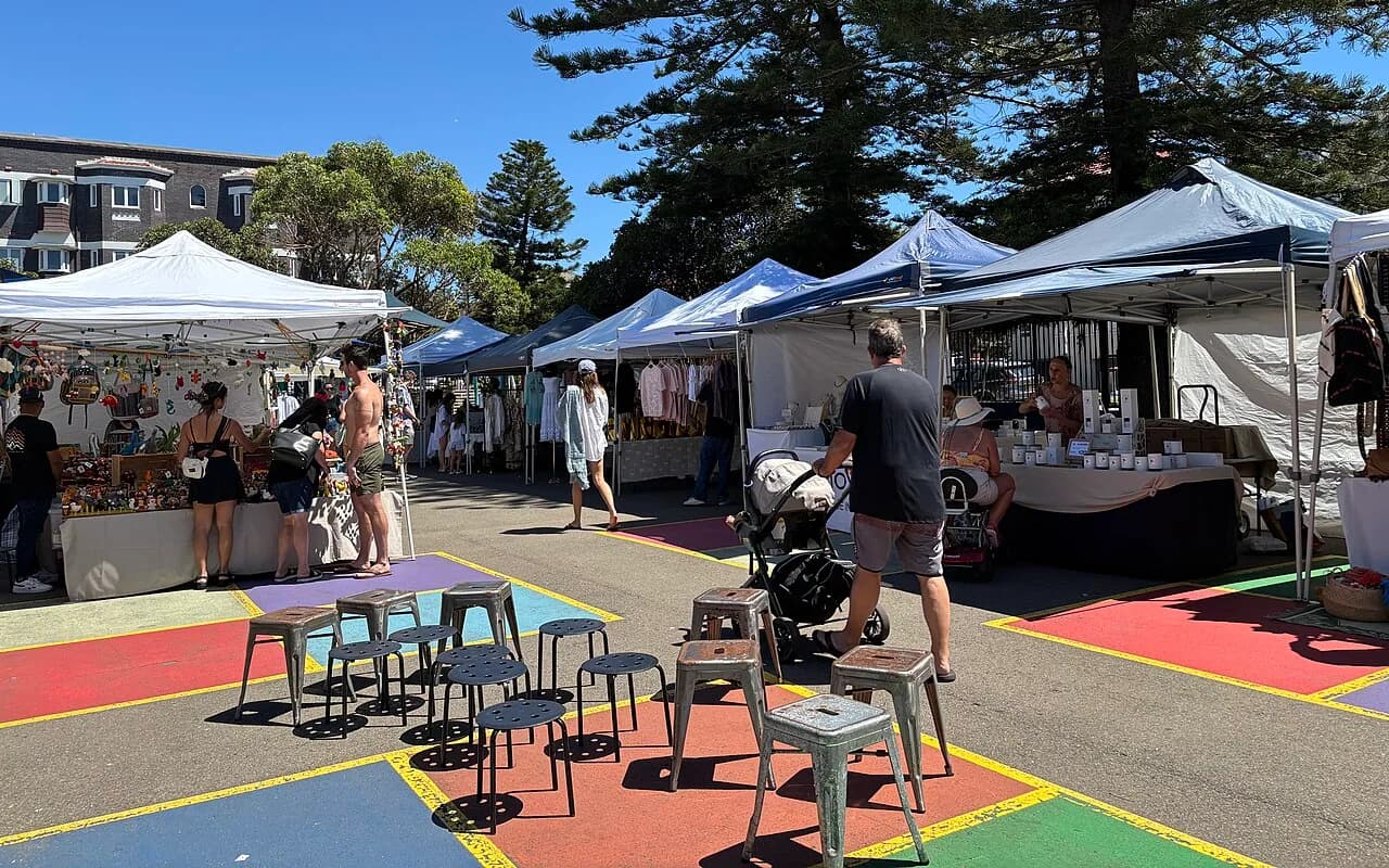 Local streetscape in Bondi, Sydney