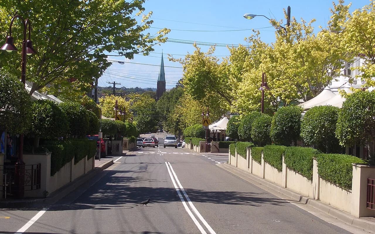 Local streetscape in Crows Nest, Sydney