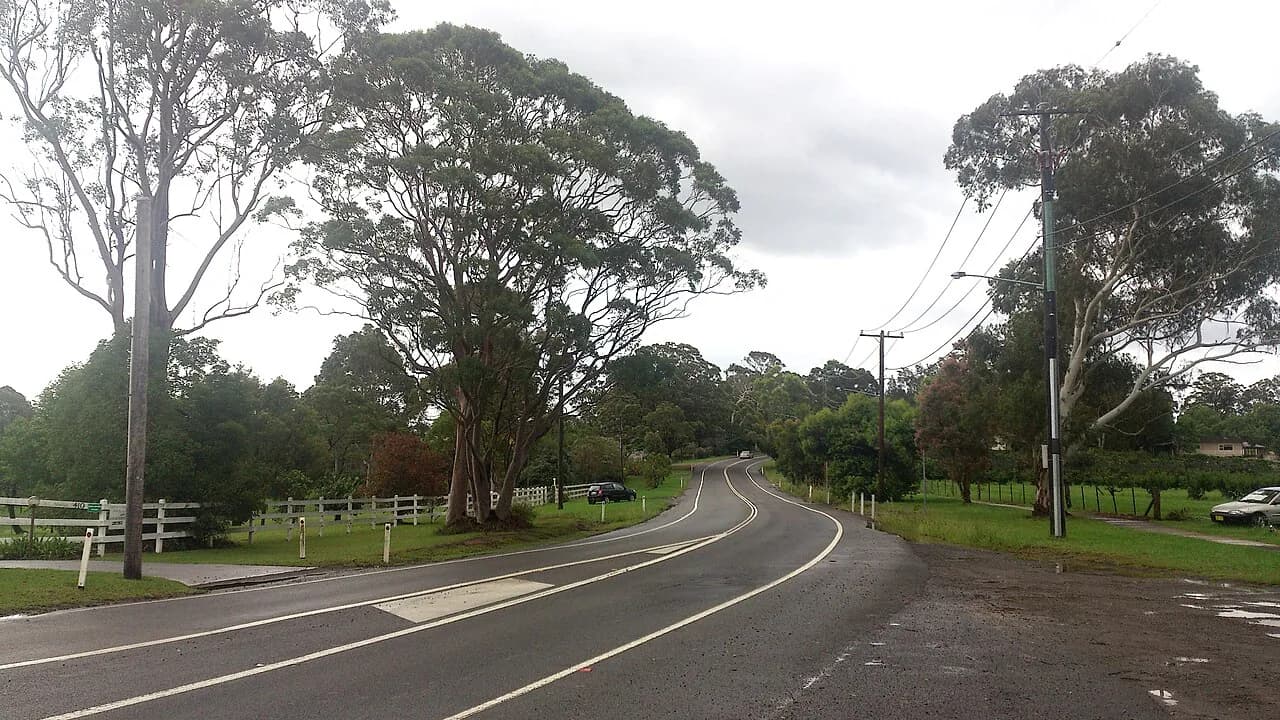 Road scene in Dural