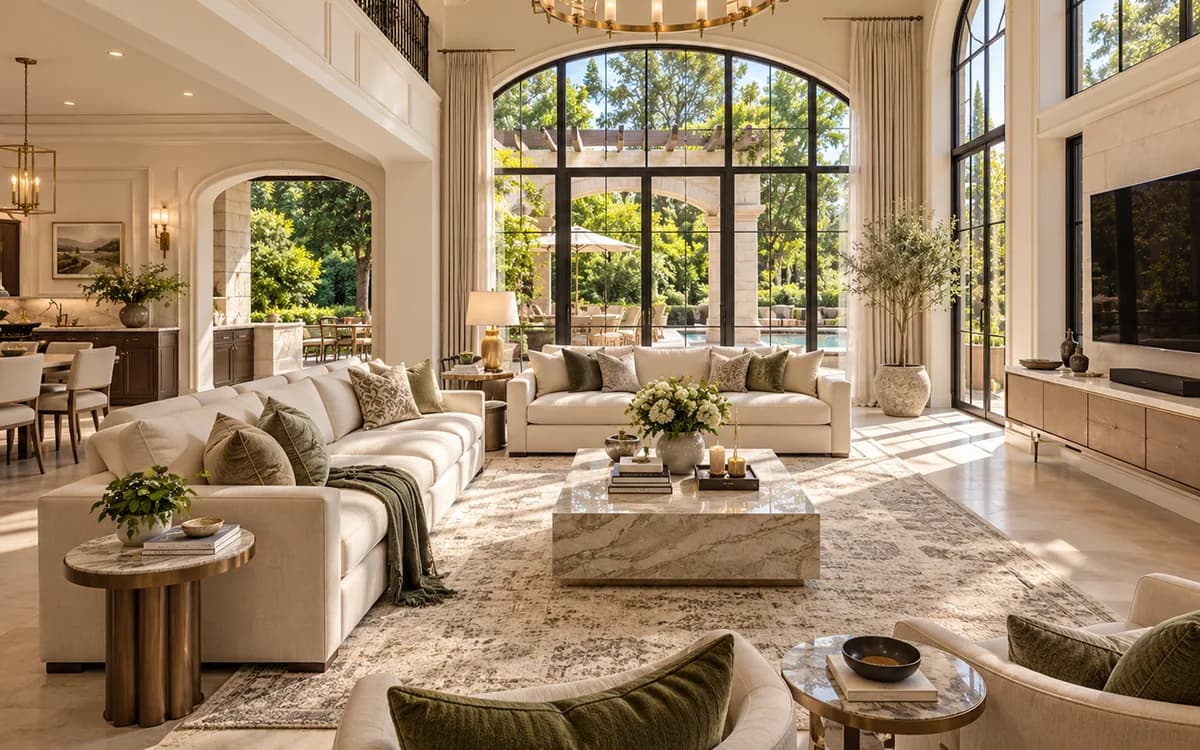Bright residential living room in Hornsby