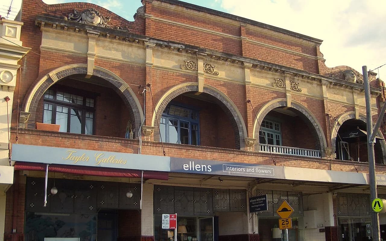 Local streetscape in Summer Hill, Sydney