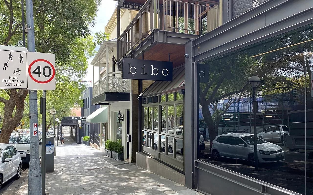 Local streetscape in Woollahra, Sydney