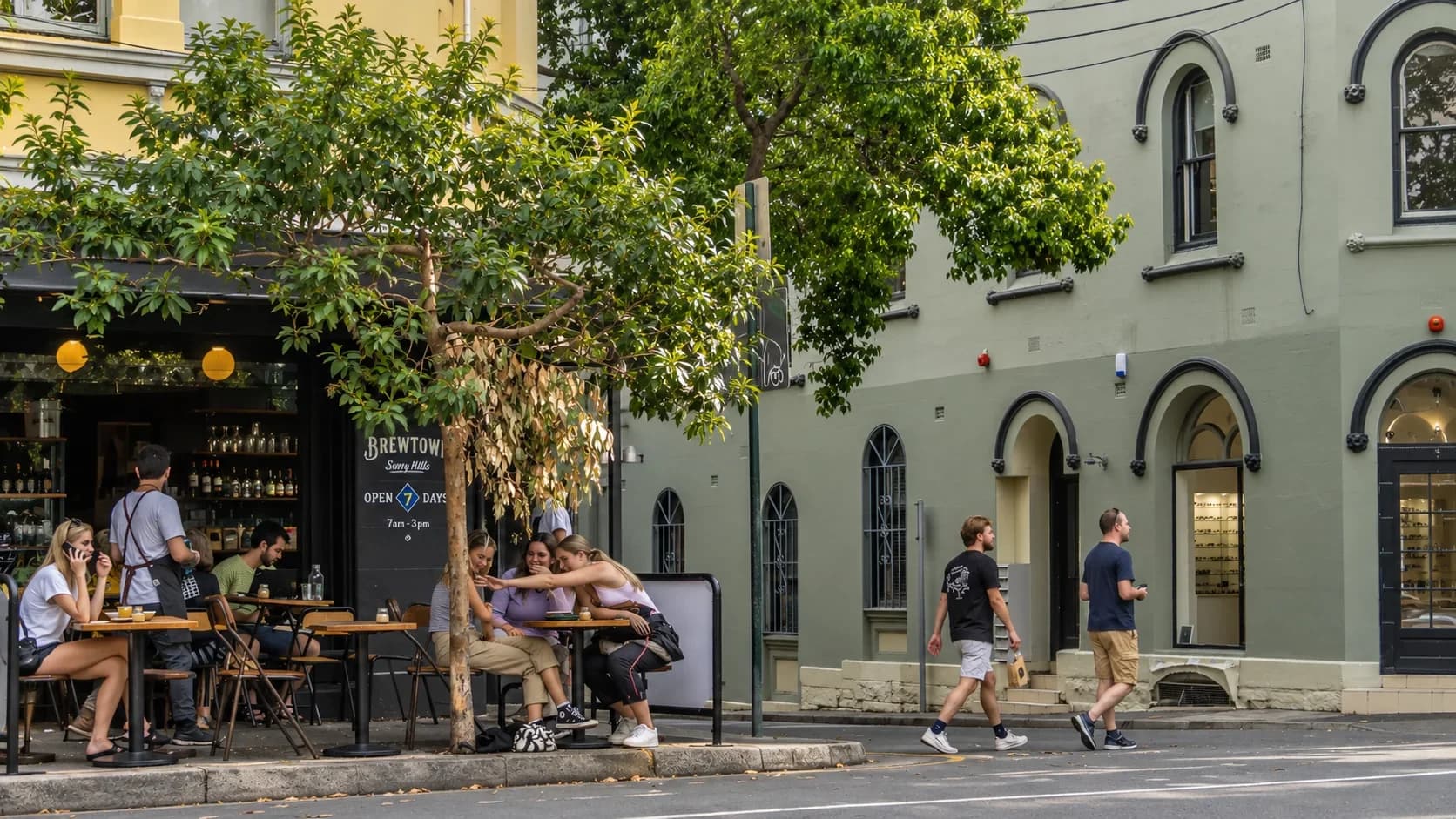 Surry Hills streetscape and local residential setting