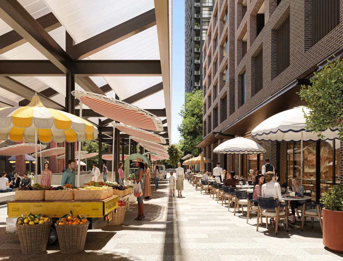 Kings Bay Village 市集步行巷道效果图