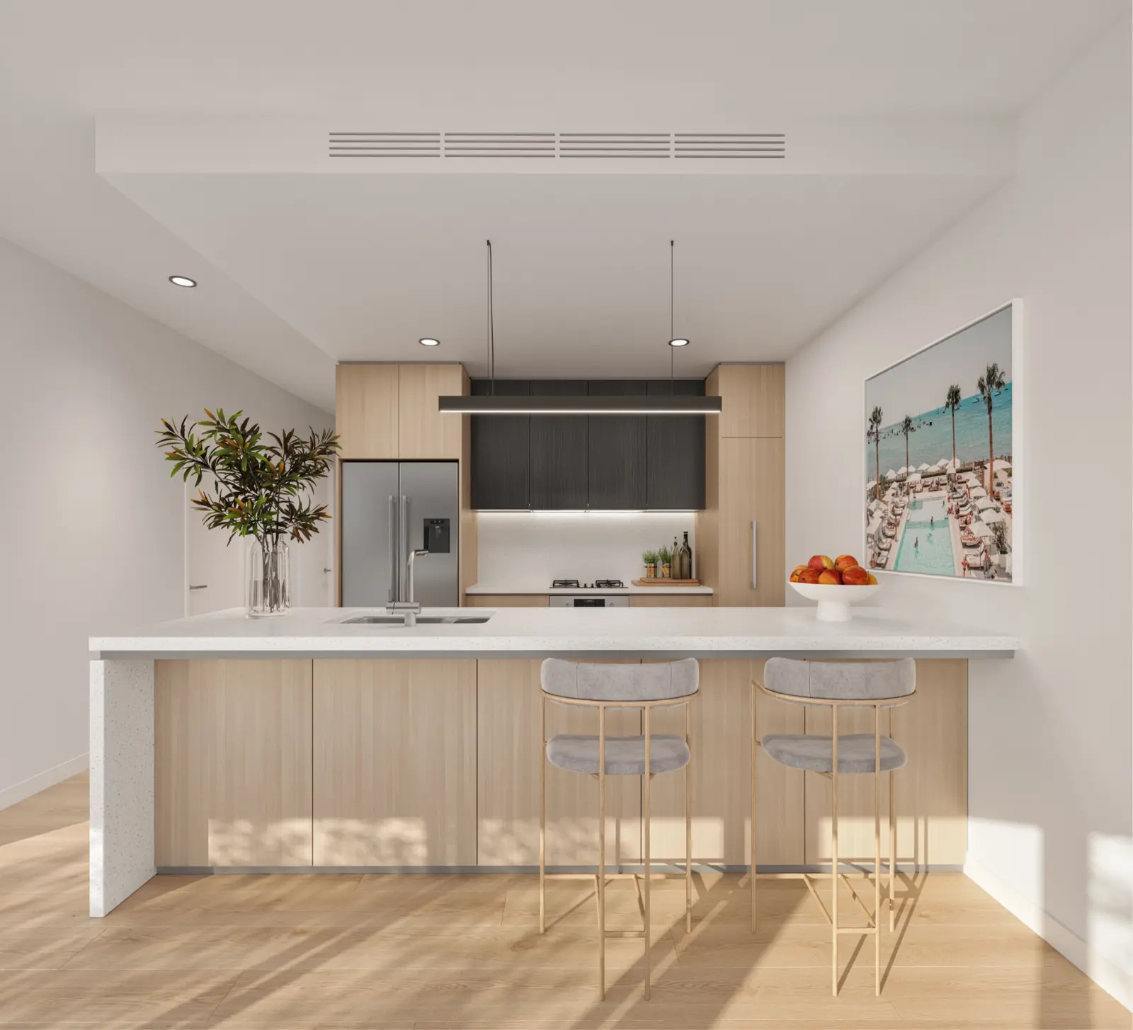 Tallawong Village contemporary apartment kitchen – project imagery